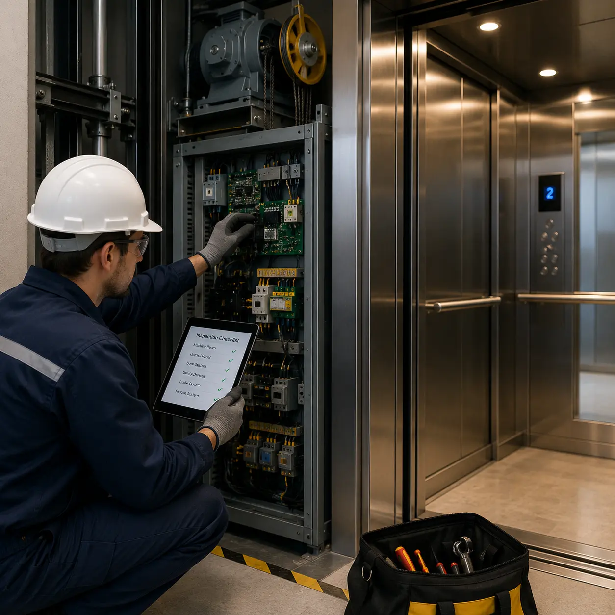 Elevator maintenance and inspection service
